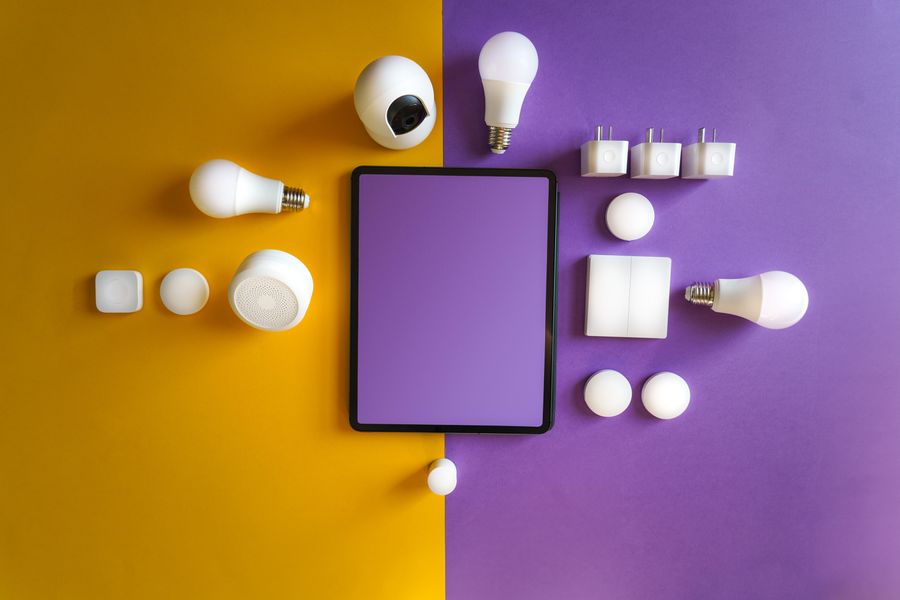 Smart home control on a tablet